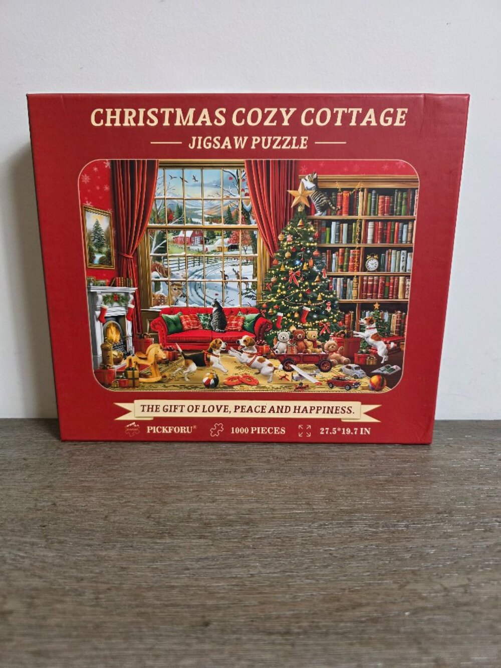 Christmas Cozy Cottage - 1000 Piece Jigsaw Puzzle by Pickforu